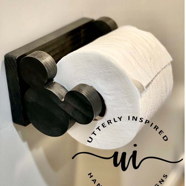 Wall Mount Mouse Inspired Toilet Paper Holder