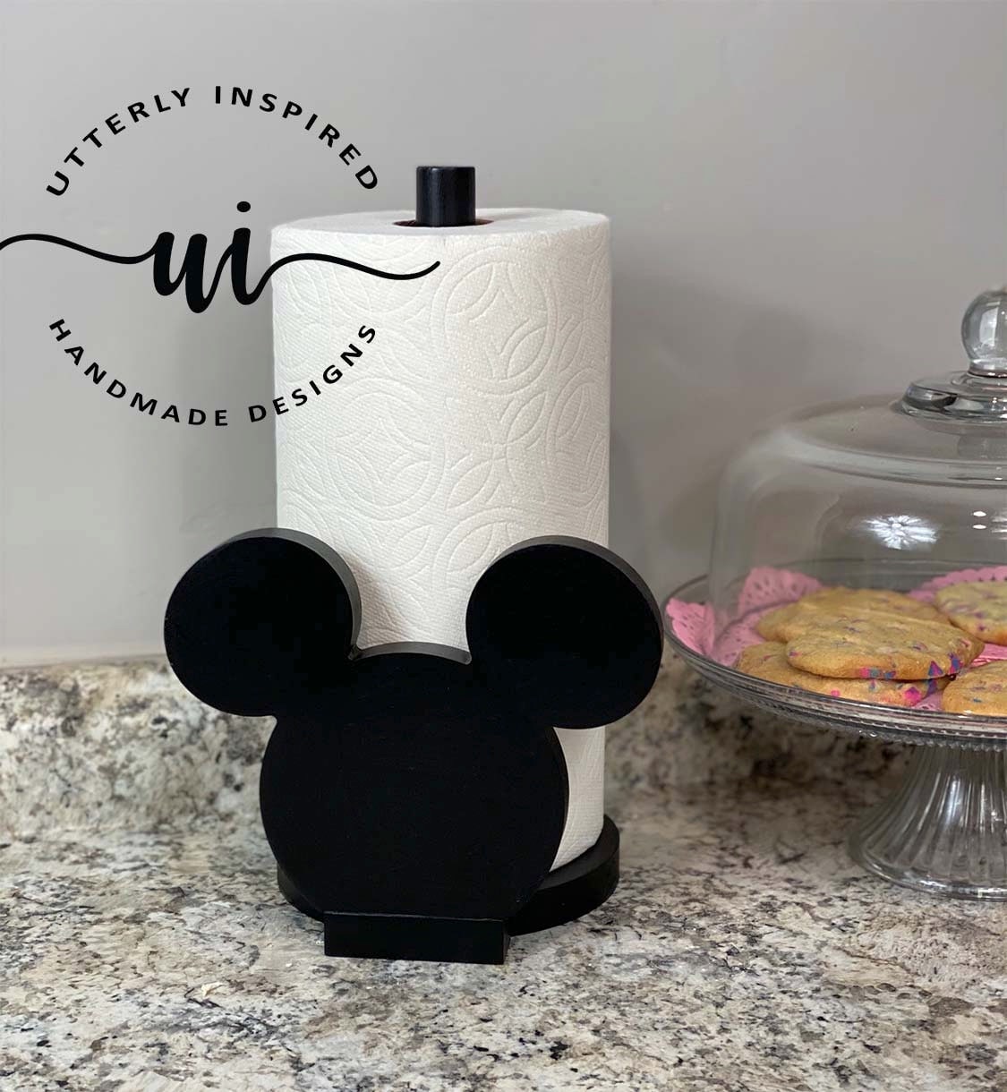 Mouse Inspired Paper Towel Holder/solid WOOD - Etsy