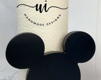 Mouse inspired paper towel holder/SOLID WOOD
