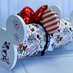 Magical Parks Inspired Free Standing, solid wood Ear Headband Holder