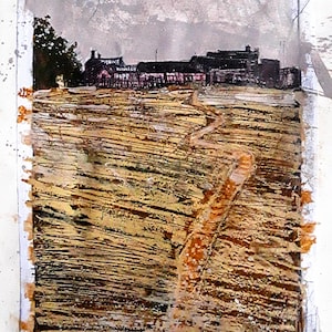 Tierras Áridas III - La Granja. Pintura al óleo ORIGINAL.