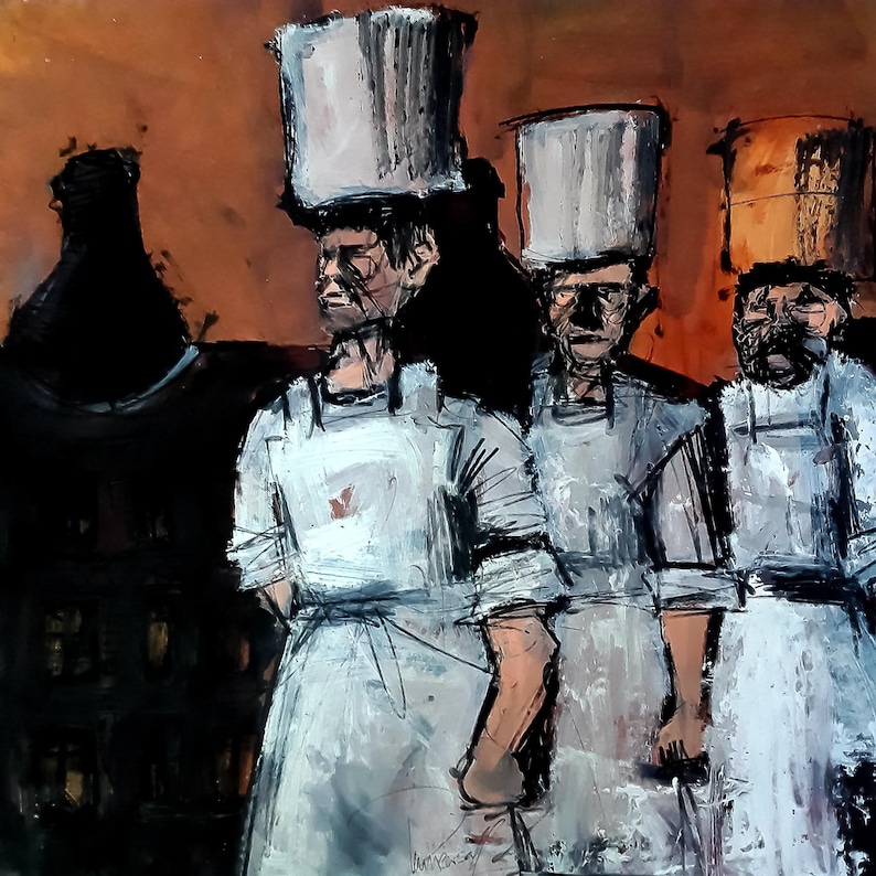 Three Potters'. Limited Edition Print One/25 - Etsy