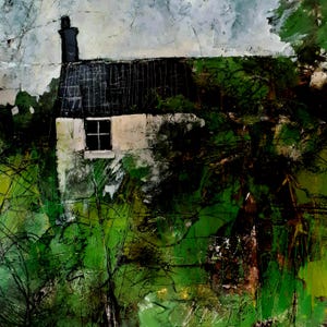 Maison au sommet de la colline. Impression édition limitée Six/25