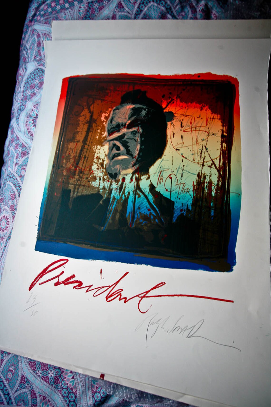 President Original Ralph Steadman Ltd Edition Silkscreen Print. Etsy