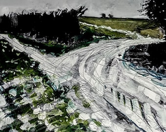 The End Field (new beginnings ..)  : Original Painting.