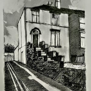 Maison au sommet de Hanley - dessin original