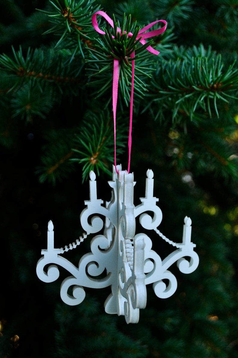 Mini Chandelier Ornament Decor Etsy
