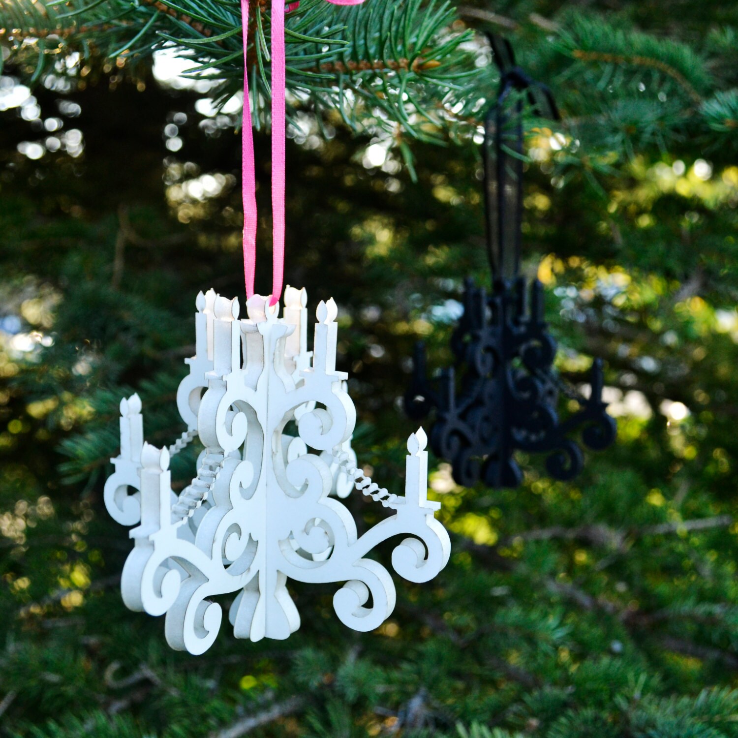 Mini Chandelier Ornament Decor Etsy