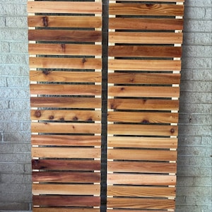 Modern house shutters - 2” slats