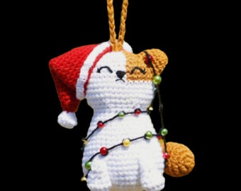 Christmas Tree Cat Ornament Pattern Amigurumi PDF Download