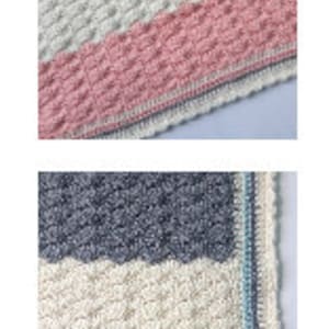 Shell Stitch Wool Fleece Baby Blanket - Saffron main image 1