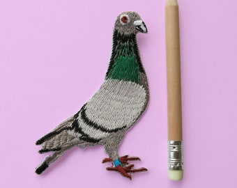 Pigeon Patch embroidered iron on