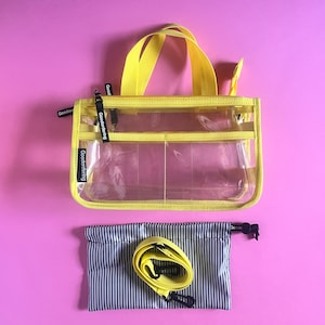 Sac de stade transparent organisateur de sac pvc transparent concert sac à bandoulière en gelée trousse à crayons trousse de maquillage