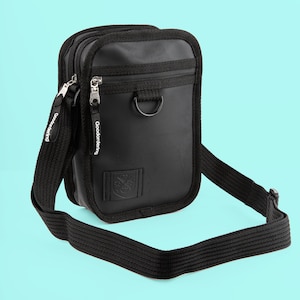 Matt schwarze wasserdichte Gadget Umhängetasche kleine Tasche Mann Tasche Goodordering