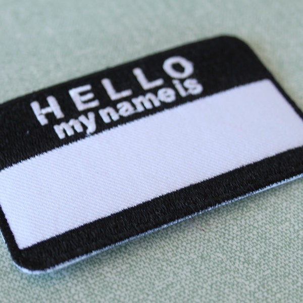 Velcro Name Patch Etsy