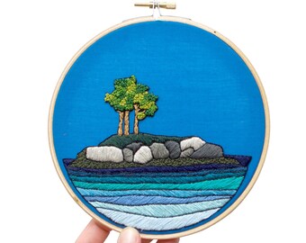 Basic 'Off the Coast' PDF Hand Embroidery Pattern 2021 #SKBDIY: