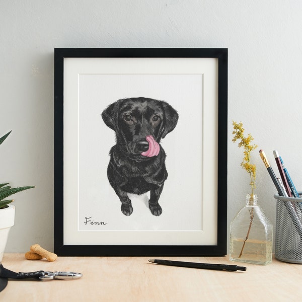 Personalised Watercolour Pet Portrait: Custom Painting