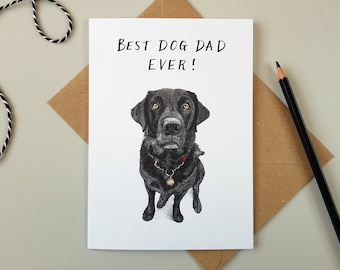 Best Dog-Dad Ever Labrador Father's Day Card