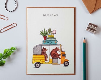 New Home! Bear Greetings Card