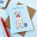 Yellow Labrador Dog Father's Day Card - Etsy
