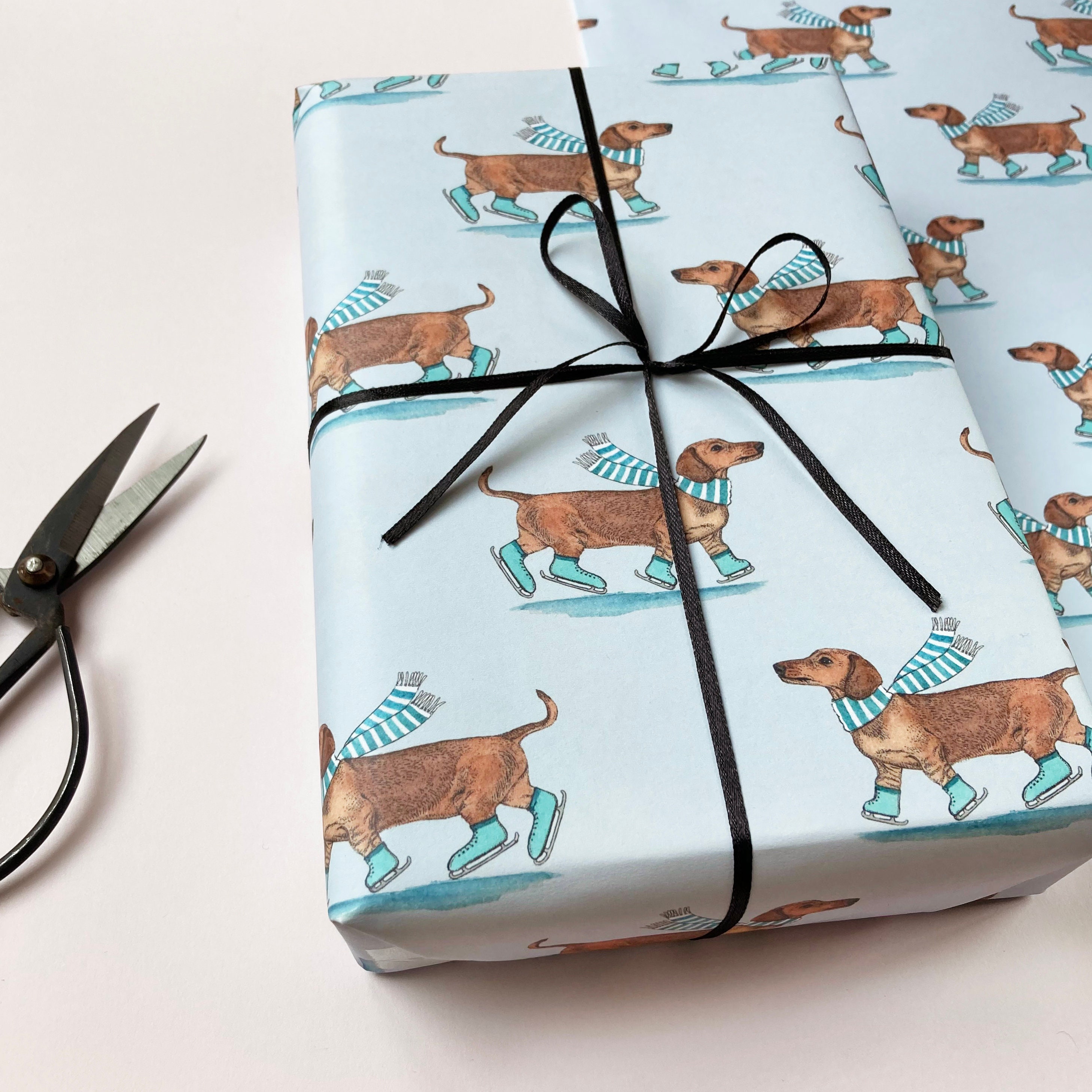 Dachshund Christmas Wrapping Paper 