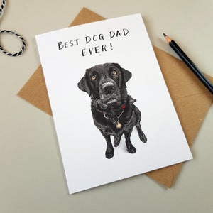 Best Dog-Dad Ever Labrador Father's Day Card image 2