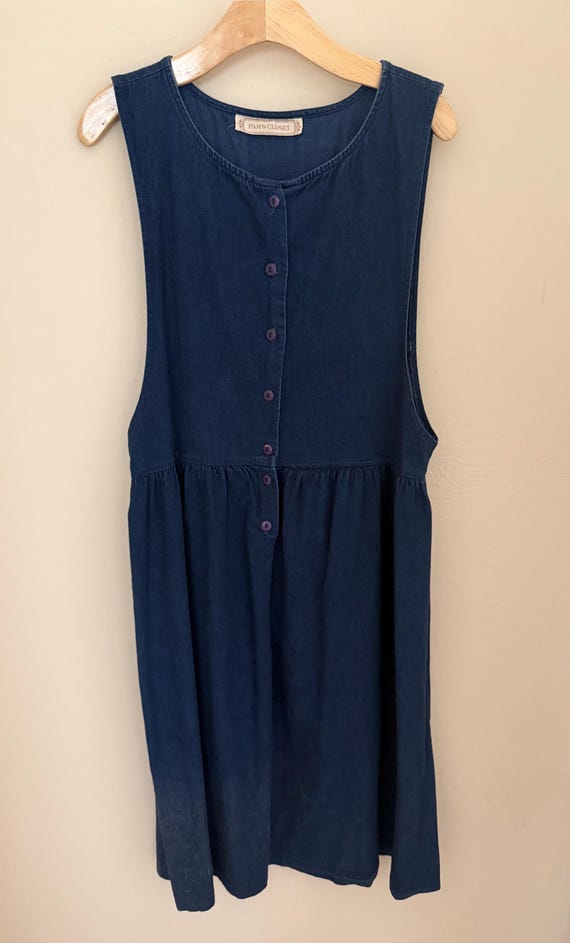 Vintage Pam’s Closet Farmer’s Market Pinafore Dress S M