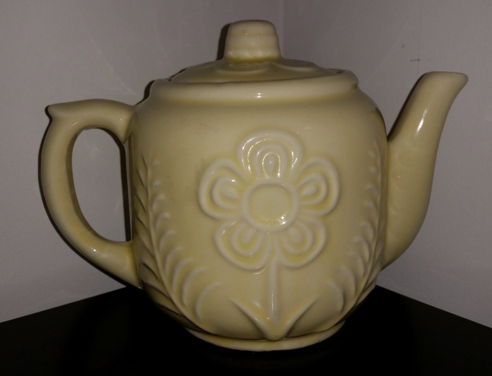 Vintage USA yellow teapot Etsy