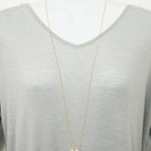 36 Inch Long Sterling Silver Mother of Pearl Scapular Escapulario Necklace