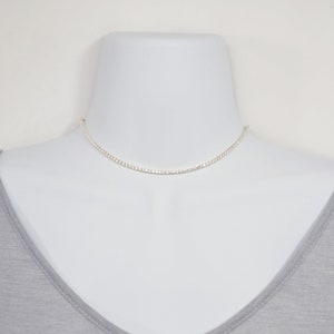 Sterling Silver 2mm Tennis Choker