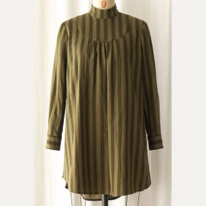 Akinohi High Collar Blouse Dress PDF Sewing Pattern for Women - Etsy