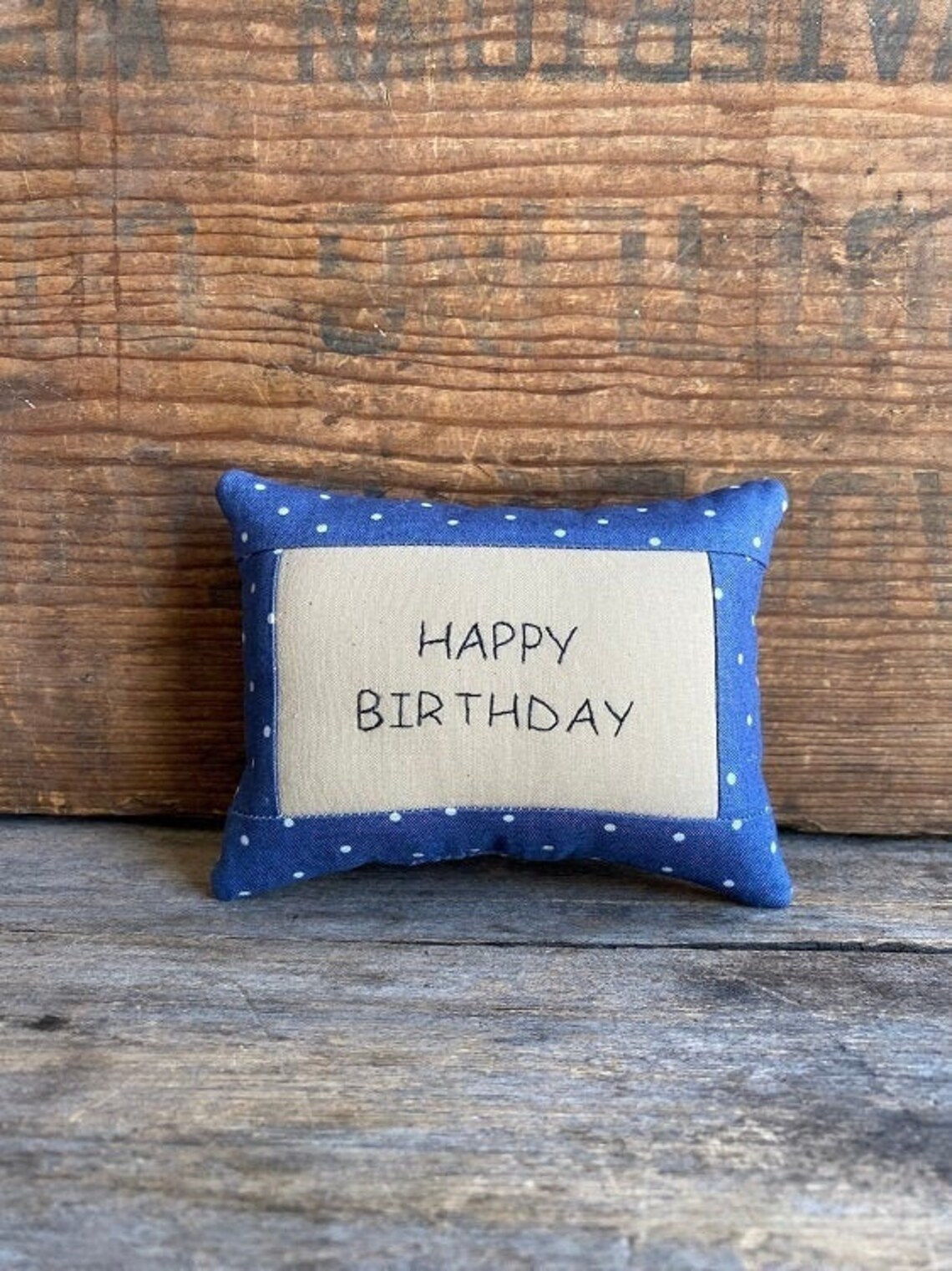 Happy Birthday Pillow. Birthday Mini Pillow. Birthday Gift. Etsy