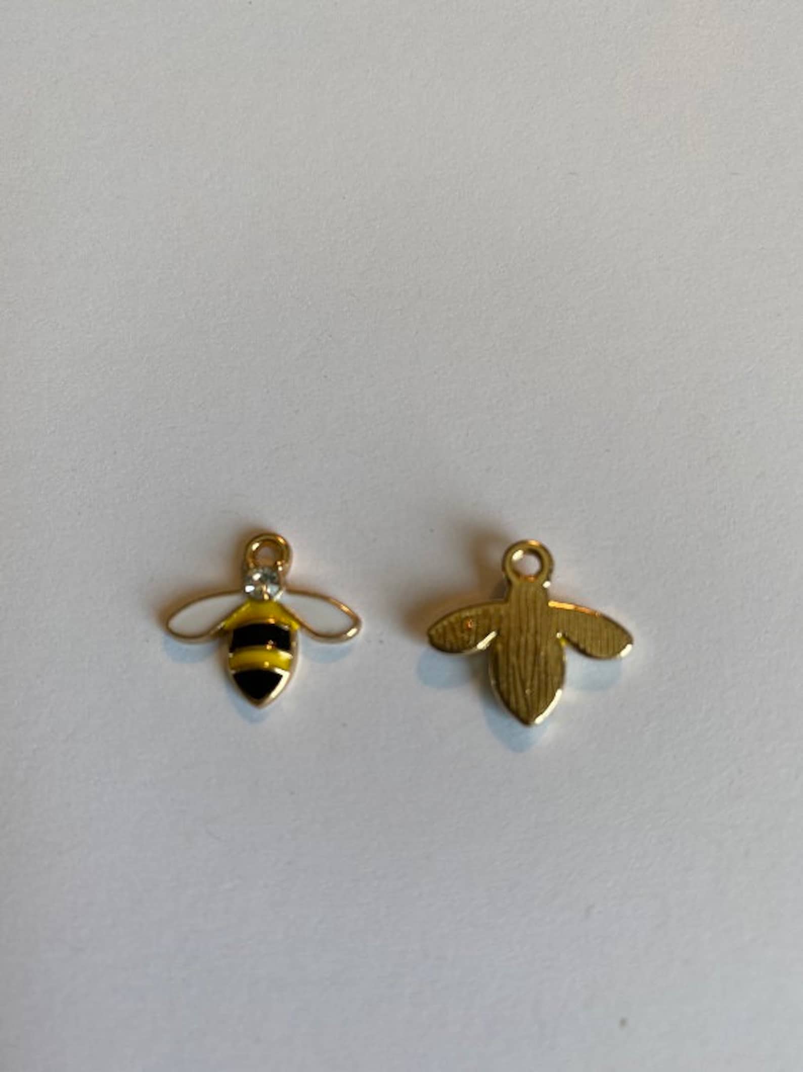 Bumble Bee Charms. Bee Charms. Enamel Charms. Jewelry Charms. Etsy