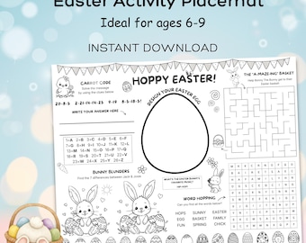 Oster-Tischset: Puzzles mit Hasen (Digitaler Download)