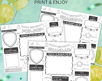 Alles über meinen Opa für Kinder (digitaler Download) - Alles über meinen Opa - Aktivitätsseite