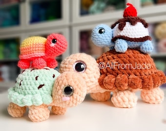 Crochet PATTERN: Tessa the Tiny Tortoise (English/french)