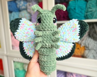 Virkmönster: Fjärilen Patricia (engelska/franska) - Fidget Amigurumi Handledning