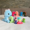 NO-SEW Crochet PATTERNS: Drake the Baby Dinosaur (English/français)