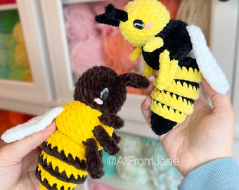 Crochet PATTERNS: Amanda the Bee & Willow the Wasp (English/français)