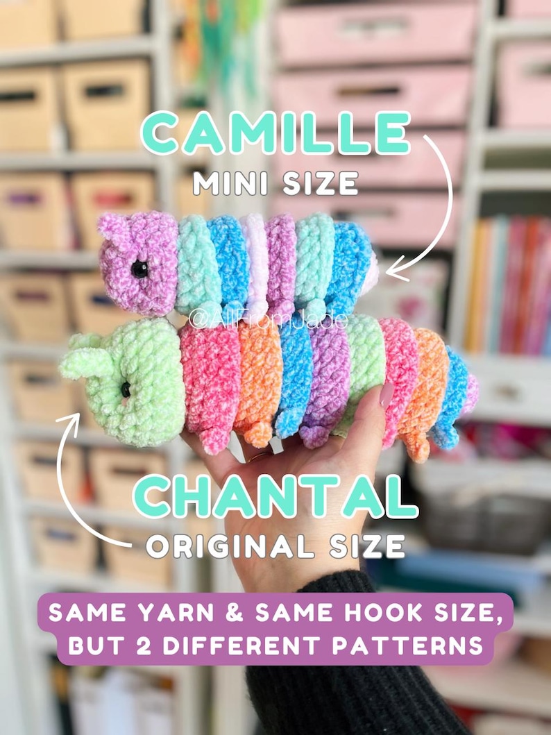 Virkmönster: Fidget Buggies-paket (engelska/franska) - Fidget Amigurumi-handledning bild 2