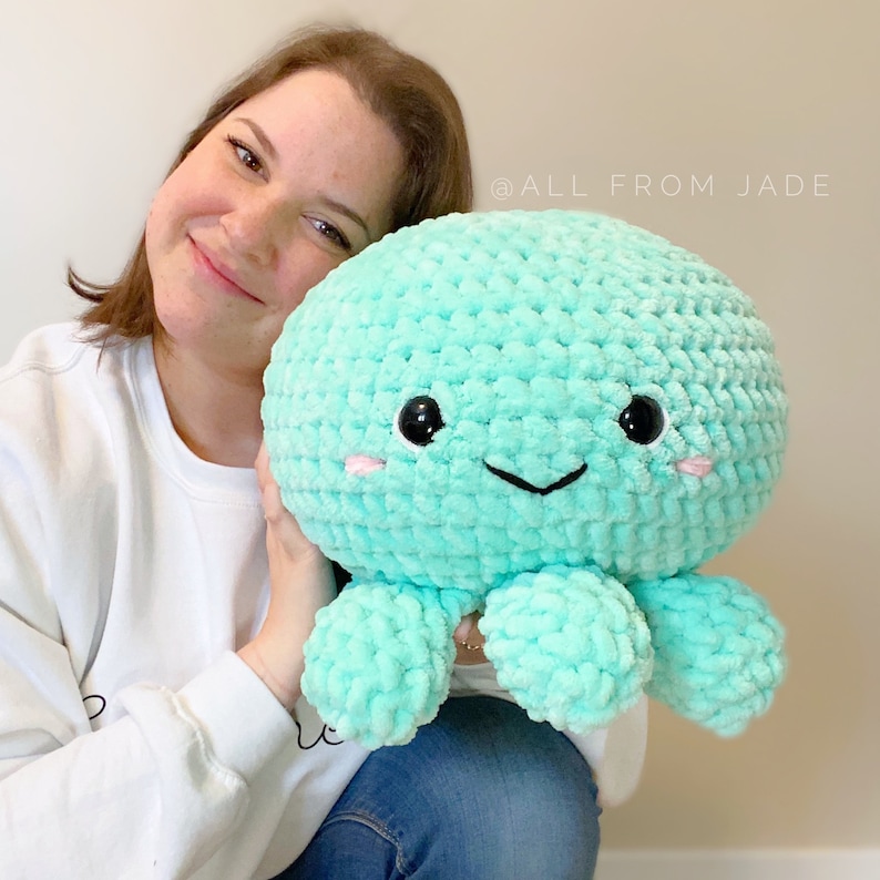Crochet PATTERNS *NO SEWING required*: The Original Kawaii Octopus Family (English/French) image 5