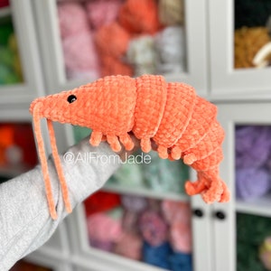 Crochet PATTERN: Caroline the Shrimp English/French image 2