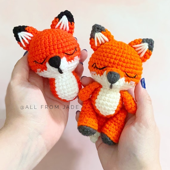 Crochet Pattern Roxanne The Mini Fox English French Etsy Crochet Pattern Roxanne The Mini Fox English French Etsy