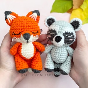 CROCHET PATTERNS : Collection Woodland Animals English and French image 2