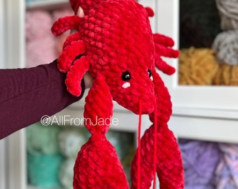 Crochet PLUSHIE: Jumbo Lobster