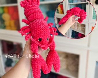 Crochet PATTERN: Larry the Lobster (English/français)