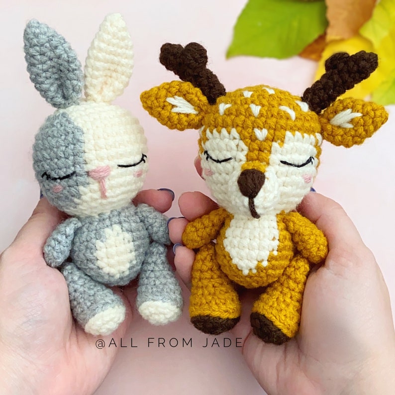 CROCHET PATTERNS : Collection Woodland Animals English and French image 5