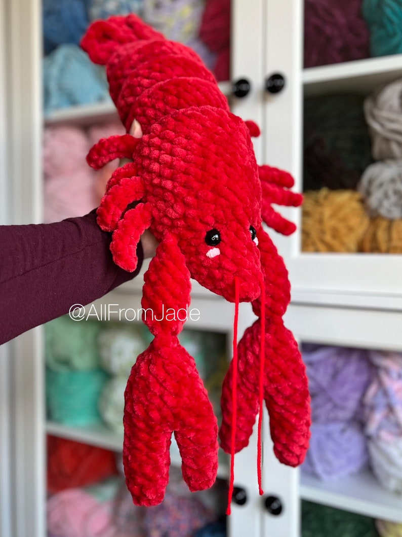 Crochet PATTERN: Larry the Lobster English/French image 3