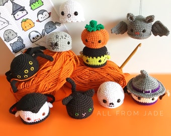 CROCHET PATTERNS : Complete Halloween Series (English and French)