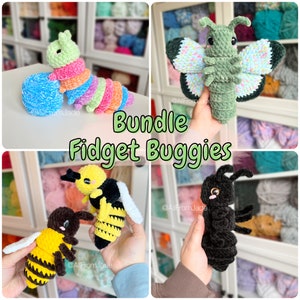 Crochet PATTERNS: Fidget Buggies BUNDLE (English/français)